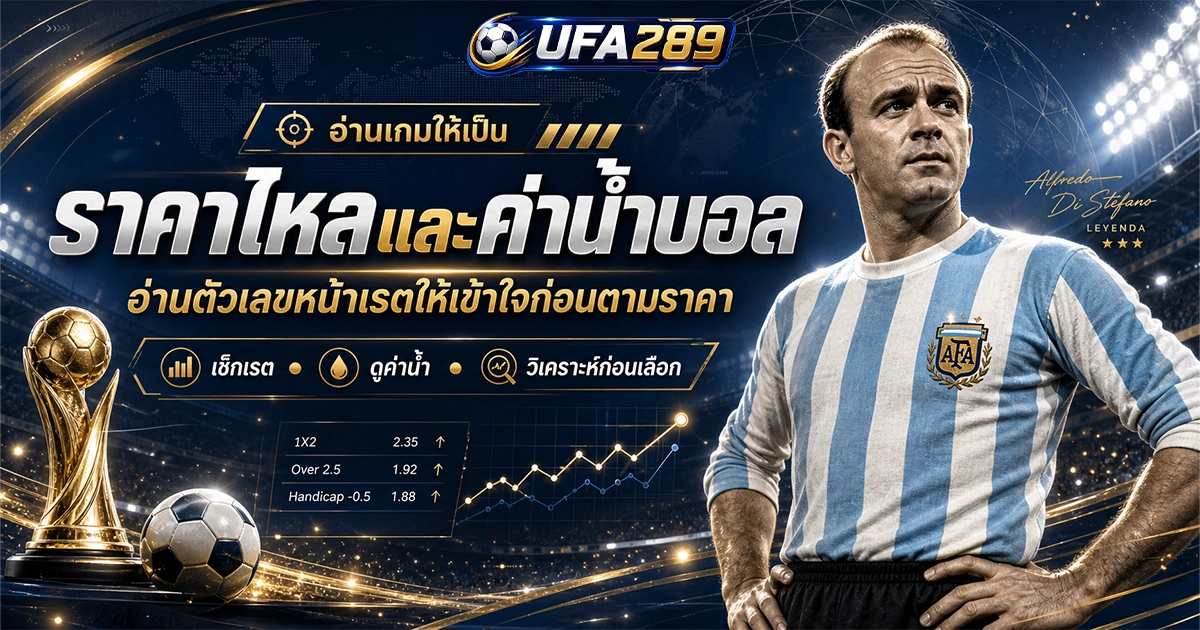 ufa289 ราคาไหลและค่าน้ำบอล อ่านตัวเลขหน้าเรตให้เข้าใจก่อนตามราคา
